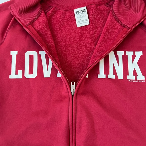 PINK Victoria's Secret Zip-Up women’s Jacket - Red - Picture 2 of 5